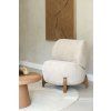 Stolička 72,5x70x79 cm BINOA krémová+hnedá