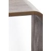 Otvorená skrinka 140x30x82 cm LABARE drevo sivo-tmavohnedá