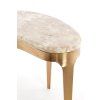 Konferenčný stolík 65x39x41 cm GIULIO mramor taupe+antický bronz