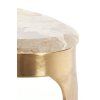 Konferenčný stolík 65x39x41 cm GIULIO mramor taupe+antický bronz