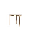 Príručný stolík 51x38x48 cm GIULIO mramor taupe+antický bronz