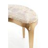 Konferenčný stolík 51x33x36 cm GIULIO mramor taupe+antický bronz