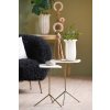 Príručný stolík S/2 max 37,5x37,5x54 cm GIA trav biely+hnedo-hnedý