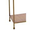 Otvorená skrinka 100x30x205 cm REZINA antický bronz