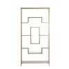 Otvorená skrinka 100x30x205 cm REZINA antický bronz