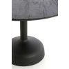 Jedálenský stôl Ø120x76 cm TUNJA drevo matná čierna+čierna