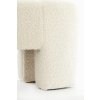 Puf Ø51x45 cm BATOEMI bouclé krém