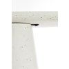 Konzola 120x40x78 cm HAMURA terazzo biela
