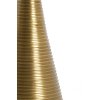 Príručný stolík Ø52x58 cm BAHIA pieskový travertín + antický bronz