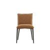 Jedálenská stolička 58x47x80 cm VADENI okrová-krémová+čierna