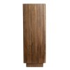 Stĺp 35x35x100 cm GATURA drevo tmavohnedé + hnedé sklo