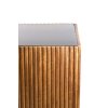 Stĺp 35x35x100 cm GATURA drevo tmavohnedé + hnedé sklo