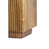 Stĺp 35x35x100 cm GATURA drevo tmavohnedé + hnedé sklo