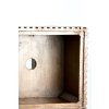 Stĺp 35x35x80 cm GATURA drevo tmavohnedé + hnedé sklo
