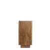 Stĺp 30x30x60 cm GATURA drevo tmavohnedé + hnedé sklo