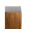 Stĺp 30x30x60 cm GATURA drevo tmavohnedé + hnedé sklo