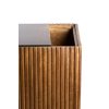 Stĺp 30x30x60 cm GATURA drevo tmavohnedé + hnedé sklo