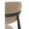 Jedálenská stolička 54x52x76 cm ENIOLA taupe+čierna