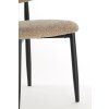 Jedálenská stolička 54x52x76 cm ENIOLA taupe+čierna