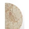 Príručný stolík Ø59x41 cm ZECA taupe mramor + antický bronz