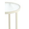 Stĺp Ø35x81 cm RETIRO číre rebrované sklo+krémová