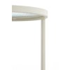 Stĺp Ø35x81 cm RETIRO číre rebrované sklo+krémová