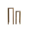 Stĺp S/2 30x30x80+35x35x100 cm OXE mravec bronz+dymové sklo