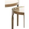 Príručný stolík S/2 Ø49,5x36+Ø85x45 cm LAPAZ antický bronz+taupe