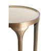 Príručný stolík S/2 Ø40x46+Ø36x52 cm LAPAZ antický bronz+taupe