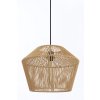Závesná lampa Ø40x30 cm CASPIAN hnedo-čierna