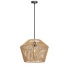 Závesná lampa Ø40x30 cm CASPIAN hnedo-čierna
