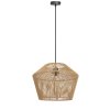 Závesná lampa Ø40x30 cm CASPIAN hnedo-čierna