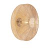 Nástenná lampa Ø43x43 cm LYRA prírodná+matná čierna