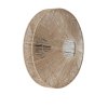 Nástenná lampa Ø43x43 cm LYRA prírodná+matná čierna