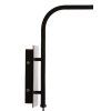 Nástenná lampa Ø43x115 cm LYRA prírodná+matná čierna