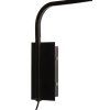 Nástenná lampa Ø43x115 cm LYRA prírodná+matná čierna