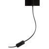 Nástenná lampa Ø43x115 cm LYRA prírodná+matná čierna