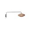 Nástenná lampa Ø43x115 cm LYRA prírodná+matná čierna