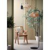 Nástenná lampa Ø43x115 cm LYRA prírodná+matná čierna