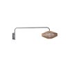 Nástenná lampa Ø43x115 cm LYRA prírodná+matná čierna