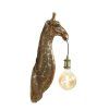 Nástenná lampa 20,5x19x61 cm ŽIRAFA antický bronz