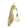 Nástenná lampa 20,5x19x61 cm ŽIRAFA zlatá