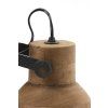 Nástenná lampa 21x17x19 cm ILANIO drevo hnedá+matná čierna