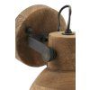 Nástenná lampa 21x17x19 cm ILANIO drevo hnedá+matná čierna