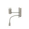Nástenná lampa+ledflex 20x11x35 cm REGINA nikel saténová