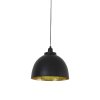 Závesná lampa Ø30x26 cm KYLIE čierno-zlatá