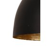 Závesná lampa Ø60x42 cm KYLIE čierno-zlatá