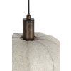 Závesná lampa 10L 144x49x200 cm HUXI drevená potlač hnedá+ľanová
