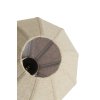 Závesná lampa 5L Ø76x140 cm HUXI potlač dreva hnedá+ľanová prírodná