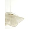 Závesná lampa Ø80x22 cm ELCKA krémová